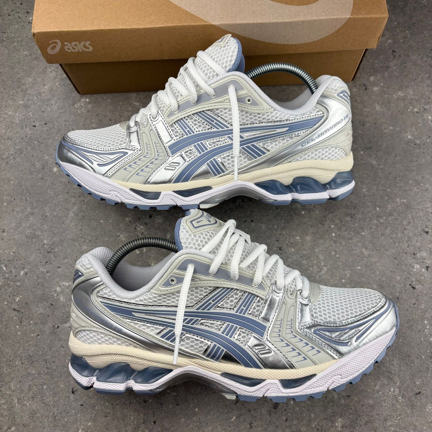 Asics Kayano 14 White Light Navy