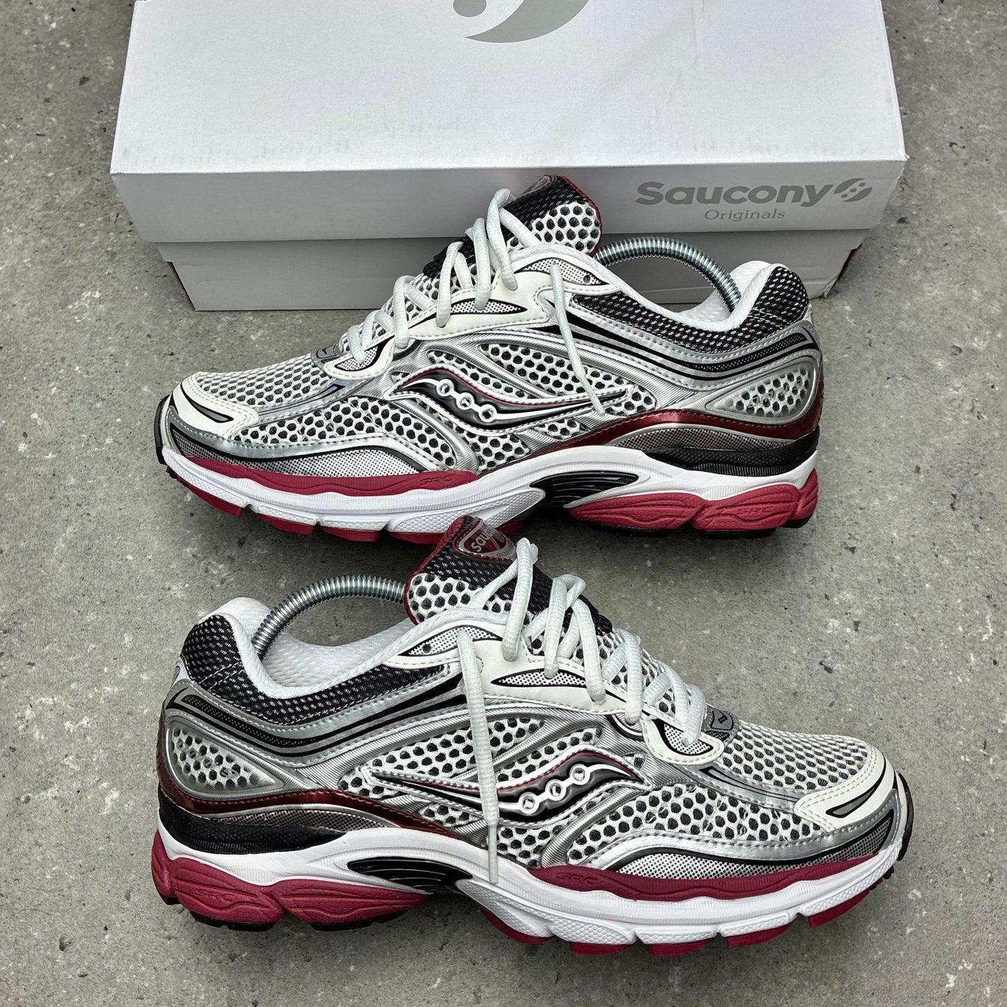 Saucony ProGrid Omni 9 Silver Burgundy