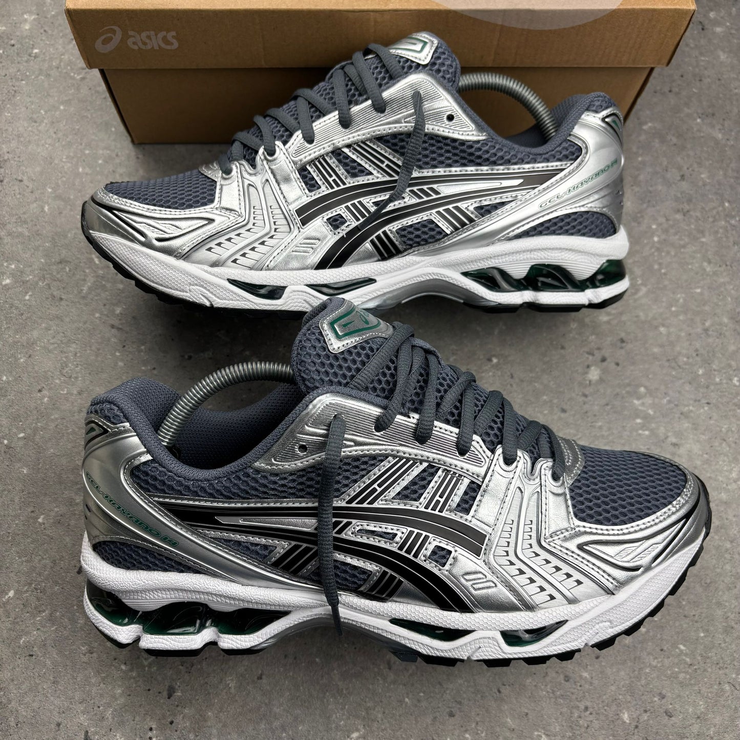 Asics Kayano 14's Jasper Green