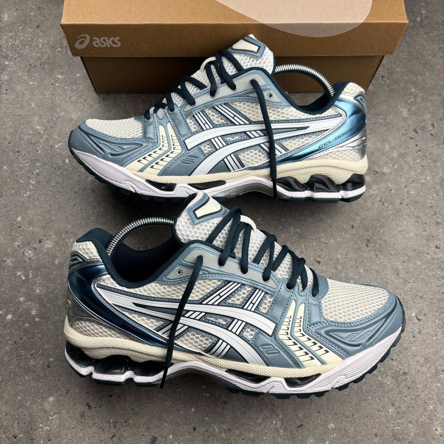 Asics Kayano 14 Cream Raw Indigo